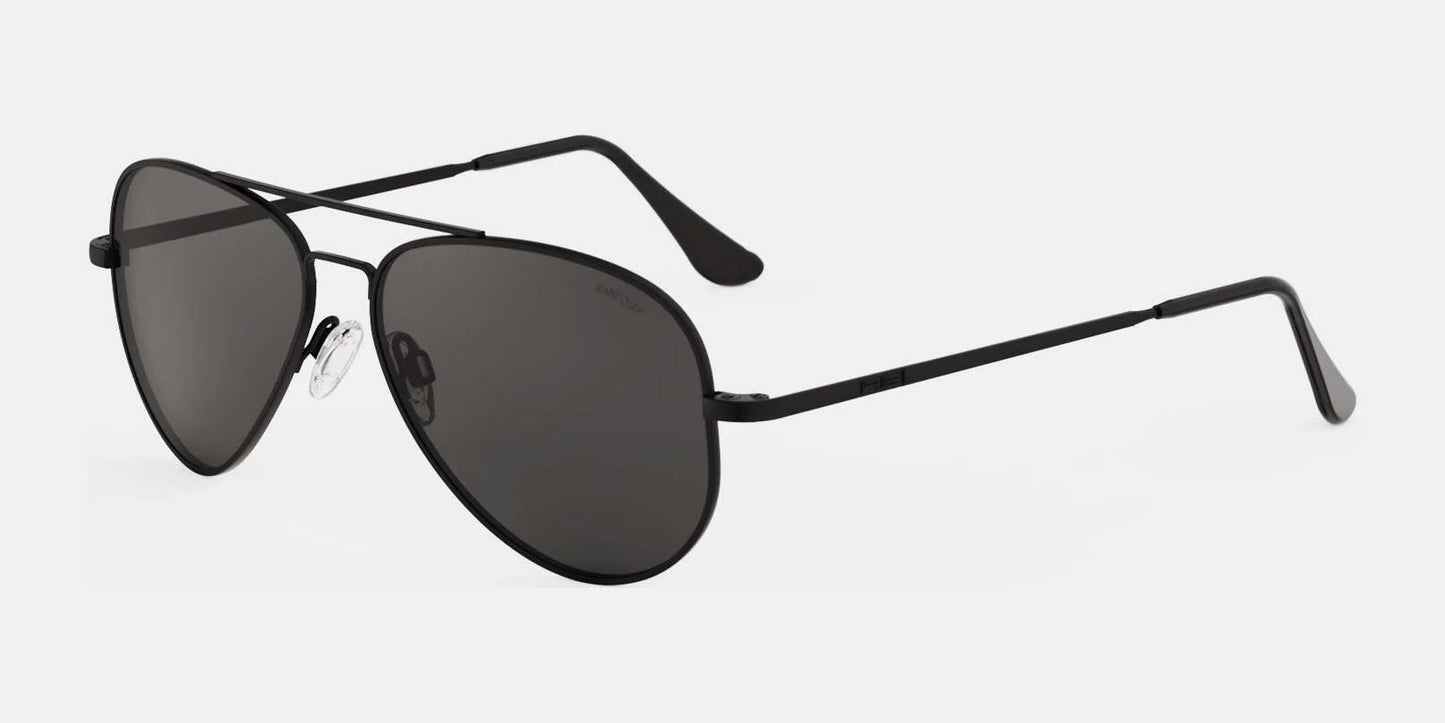 Randolph CONCORDE Sunglasses / Matte Black / American Gray Polarized Glass