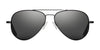 Randolph CONCORDE Sunglasses / Matte Chrome / Nylon Atlantic Blue (Non-Polar) / Size 64