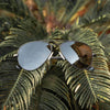 Randolph CONCORDE Sunglasses / Matte Chrome / Nylon Atlantic Blue (Non-Polar) / Size 64
