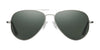 Randolph CONCORDE Sunglasses / Matte Chrome / Nylon Atlantic Blue (Non-Polar) / Size 64