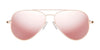 Randolph CONCORDE Sunglasses / Matte Chrome / Nylon Atlantic Blue (Non-Polar) / Size 64