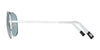 Randolph CONCORDE Sunglasses / Matte Chrome / Nylon Atlantic Blue (Non-Polar) / Size 64