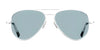 Randolph CONCORDE Sunglasses / Matte Chrome / Nylon Atlantic Blue (Non-Polar) / Size 64