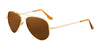 Randolph CONCORDE Sunglasses / 23k Gold / Glass American Tan (Non-Polar) / Size 57