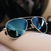 Randolph CONCORDE Sunglasses / Matte Chrome / Nylon Atlantic Blue (Non-Polar) / Size 64