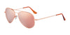 Randolph CONCORDE Sunglasses / 22k Rose Gold / Rose Gold Mirror Nylon (Polarized) / Size 57