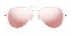 Randolph CONCORDE Sunglasses / Matte Chrome / Nylon Atlantic Blue (Non-Polar) / Size 64