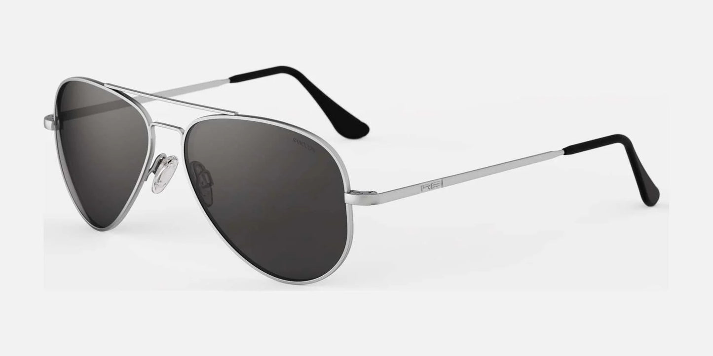 Randolph CONCORDE Sunglasses / Matte Chrome / American Gray Polarized Glass