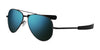 Randolph CONCORDE Sunglasses / Matte Black / Cobalt Glass (Polarized) / Size 57