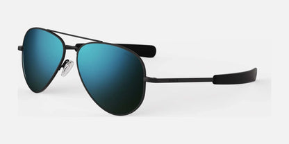 Randolph CONCORDE Sunglasses / Matte Black / Cobalt Polarized Glass