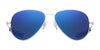 Randolph CONCORDE Sunglasses / Matte Chrome / Nylon Atlantic Blue (Non-Polar) / Size 64