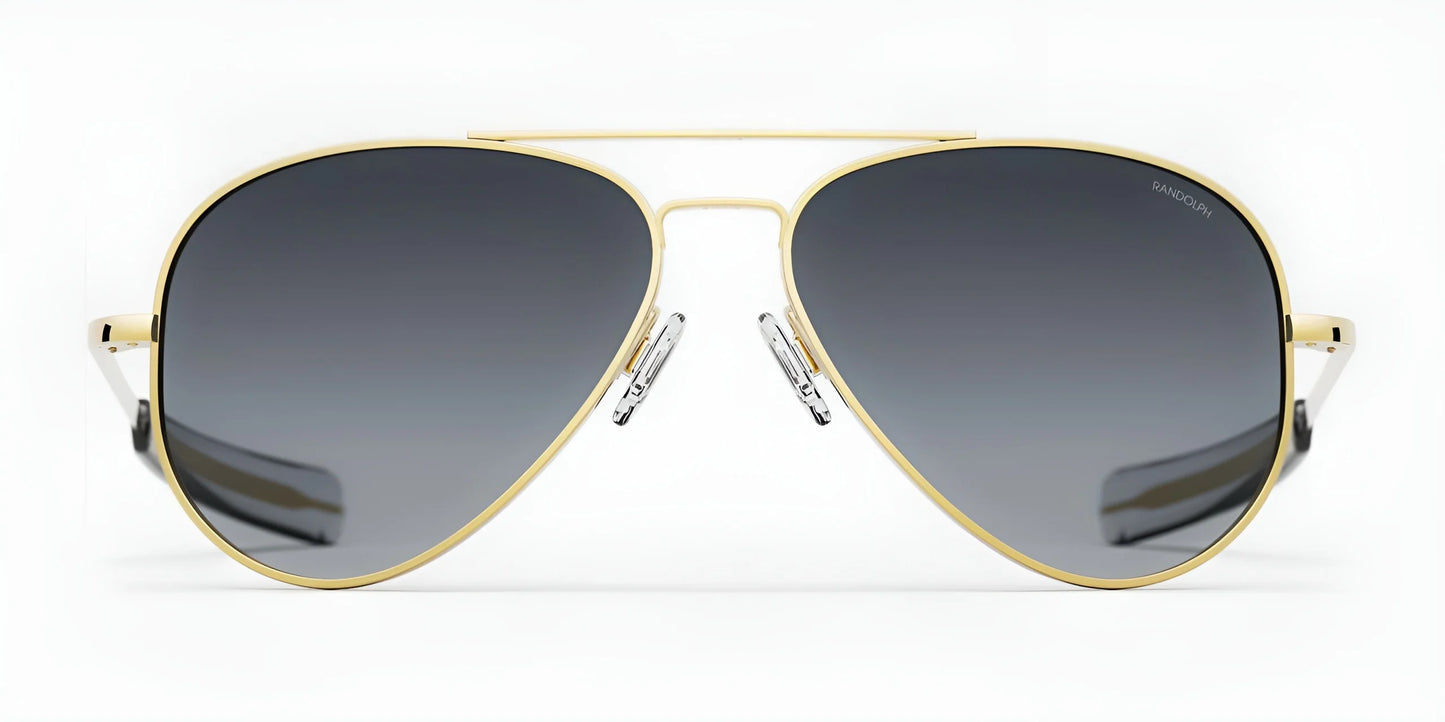 Randolph CONCORDE Sunglasses / 23k Gold / Slate Gradient Nylon Non-Polar