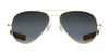 Randolph CONCORDE Sunglasses / Matte Chrome / Nylon Atlantic Blue (Non-Polar) / Size 64
