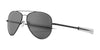 Randolph CONCORDE Sunglasses / Matte Black / American Gray Glass (Polarized) / Size 64
