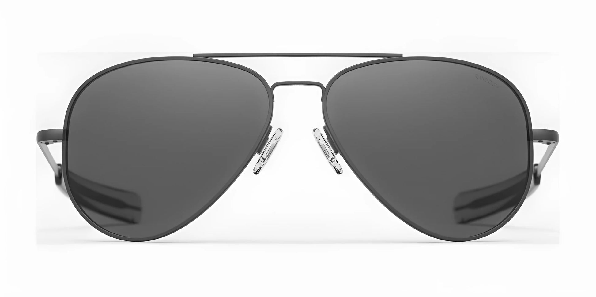 Randolph CONCORDE Sunglasses / Matte Black / American Gray Polarized Glass