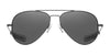 Randolph CONCORDE Sunglasses / Matte Chrome / Nylon Atlantic Blue (Non-Polar) / Size 64