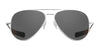 Randolph CONCORDE Sunglasses / Matte Chrome / Nylon Atlantic Blue (Non-Polar) / Size 64