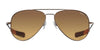 Randolph CONCORDE Sunglasses / Matte Chrome / Nylon Atlantic Blue (Non-Polar) / Size 64