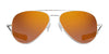 Randolph CONCORDE Sunglasses / Matte Chrome / Nylon Atlantic Blue (Non-Polar) / Size 64