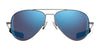 Randolph CONCORDE Sunglasses / Matte Chrome / Nylon Atlantic Blue (Non-Polar) / Size 64