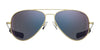 Randolph CONCORDE Sunglasses / Matte Chrome / Nylon Atlantic Blue (Non-Polar) / Size 64