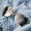 Randolph CORSAIR Sunglasses | Size 58 / Bronze Oxide / American Gray Glass (Polarized)