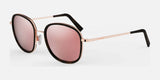 Randolph ELINOR FUSION Sunglasses / 22k Rose Gold with Dark Chocolate Tortoise / Rose Gold Polarized Nylon