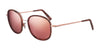 Randolph ELINOR FUSION Sunglasses | Size 57 / 22k Rose Gold / Rose Gold Nylon (Polarized)