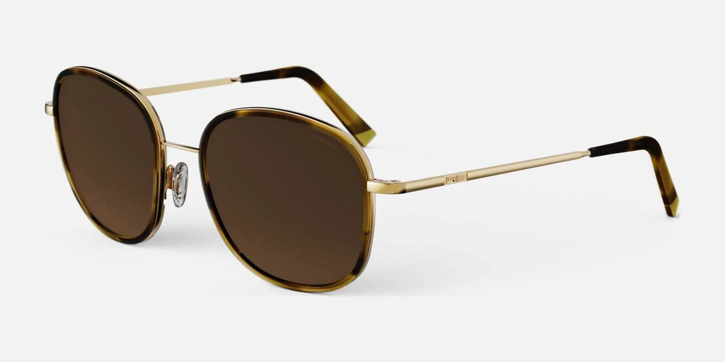 Randolph ELINOR FUSION Sunglasses / 23k Gold / Cape Sand Polarized Gradient Nylon