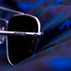 Randolph x ALPHA INDUSTRIES AVIATOR Sunglasses / Exclusive Special Edition Randolph x Alpha Industries Sapphire Aviator / Cobalt Blue Glass Mirror (Polarized) / Size 55
