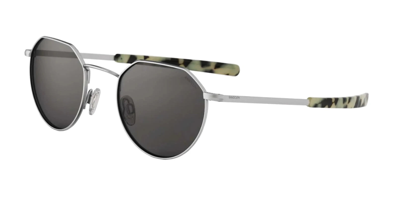 Randolph HAMILTON Sunglasses / Matte Chrome / American Gray Polarized Nylon