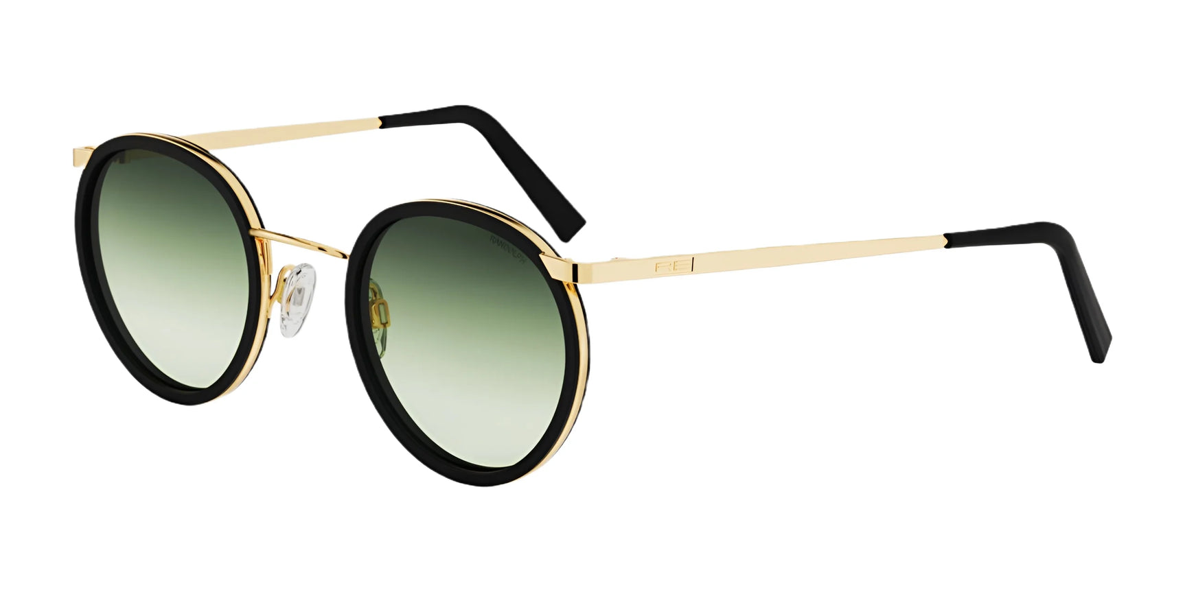 Randolph P3 FUSION Sunglasses / 23k Gold / Nylon Gradient - Evergreen (Non-Polar)