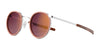 Randolph P3 FUSION Sunglasses | Size 51 / 23k White Gold / Gradient Sunset Rose (Semi-Polarized)