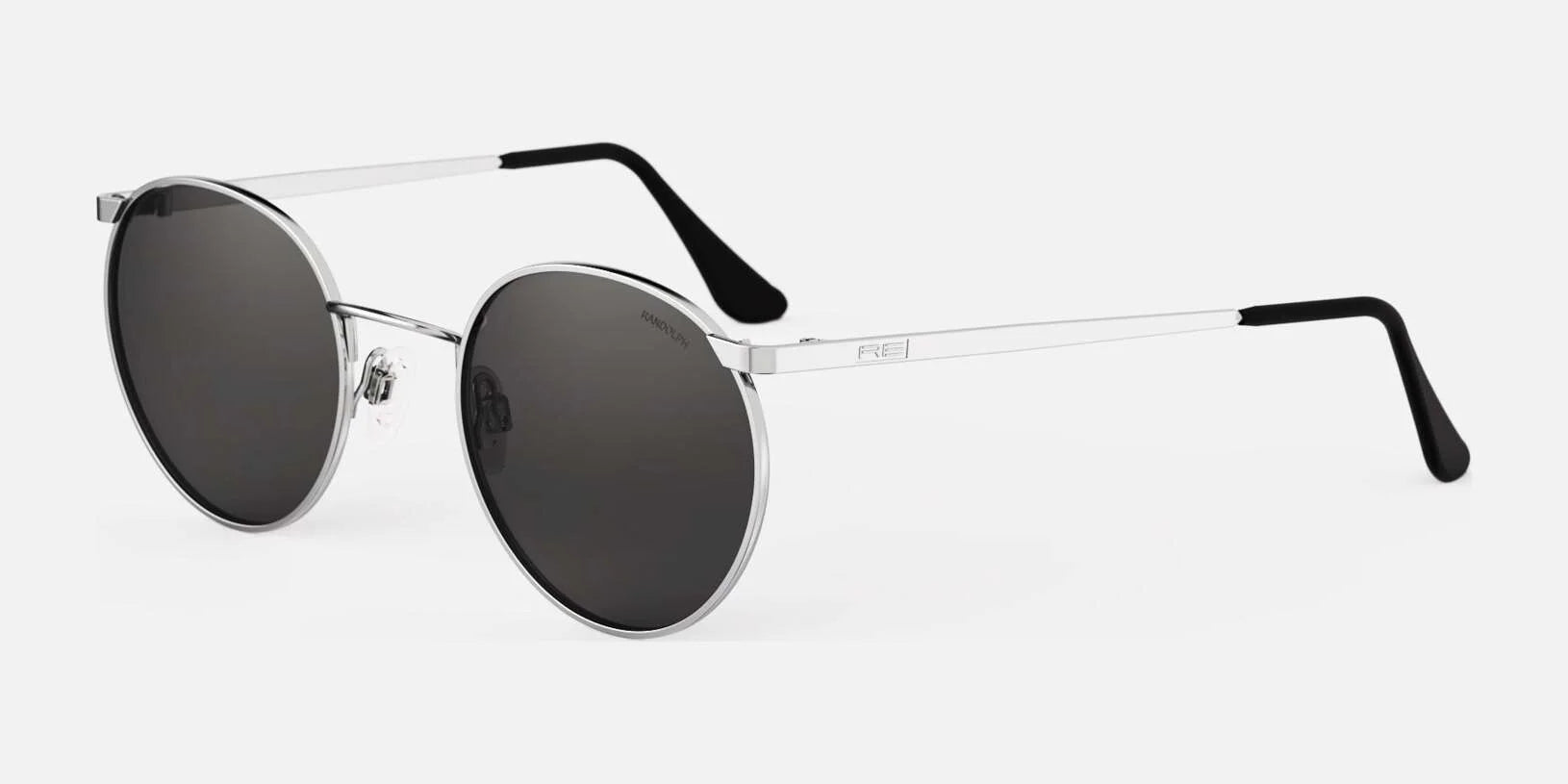 Randolph P3 Sunglasses / Bright Chrome / American Gray Non-Polar Glass