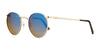 Randolph P3 Sunglasses | Size 51 / 23k Gold / Nylon Gradient Northern Lights (Non-Polar)