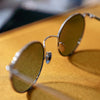 Randolph P3 Sunglasses | Size 51 / 22k Satin Rose Gold / Slate Gradient Nylon (Polarized)