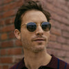 Randolph P3 Sunglasses | Size 51 / 22k Satin Rose Gold / Slate Gradient Nylon (Polarized)