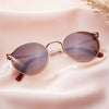 Randolph P3 Sunglasses | Size 51 / 22k Satin Rose Gold / Slate Gradient Nylon (Polarized)