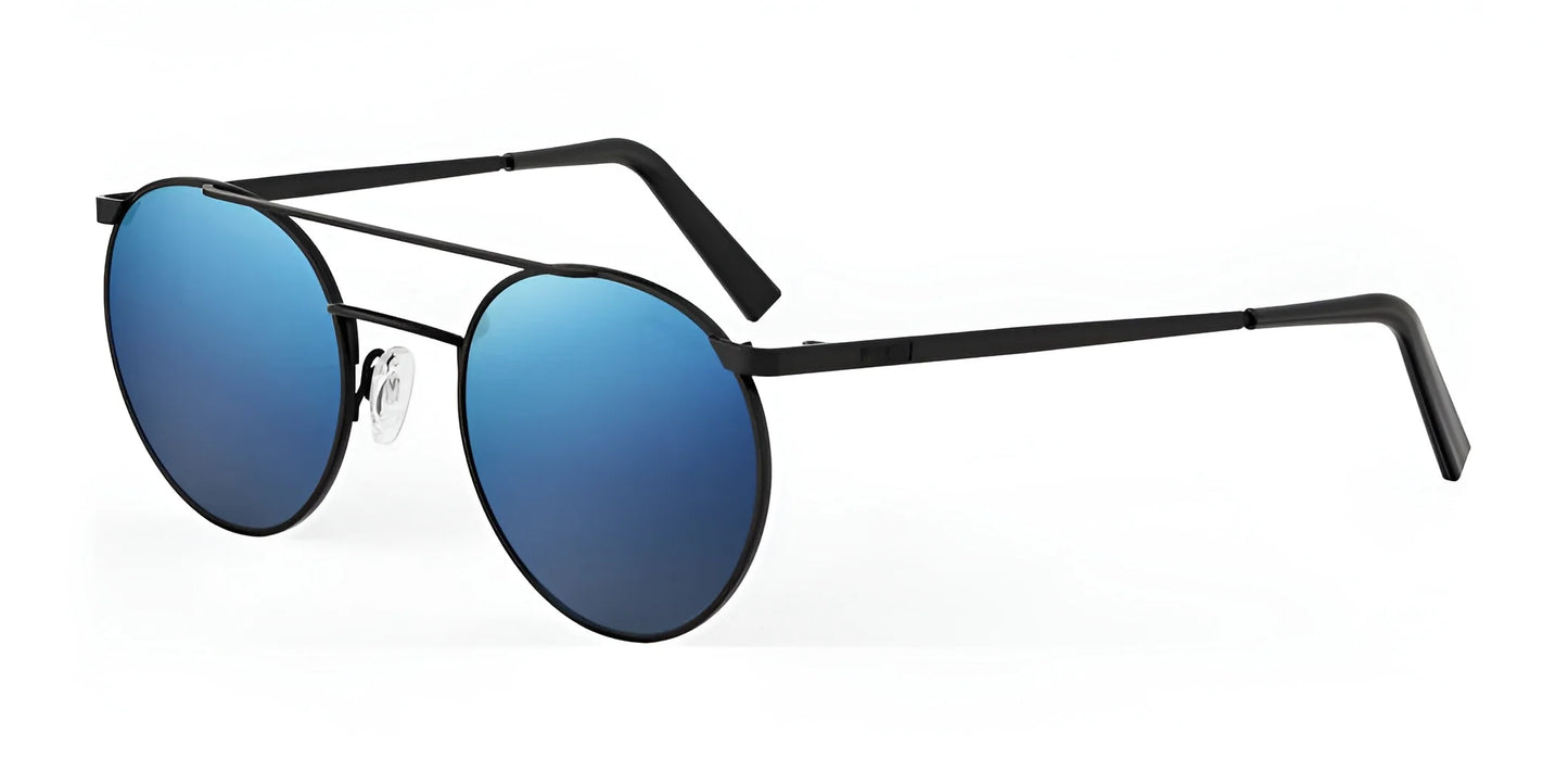 Randolph P3 SHADOW Sunglasses / Matte Black / Atlantic Blue Non-Polar Mirror Nylon