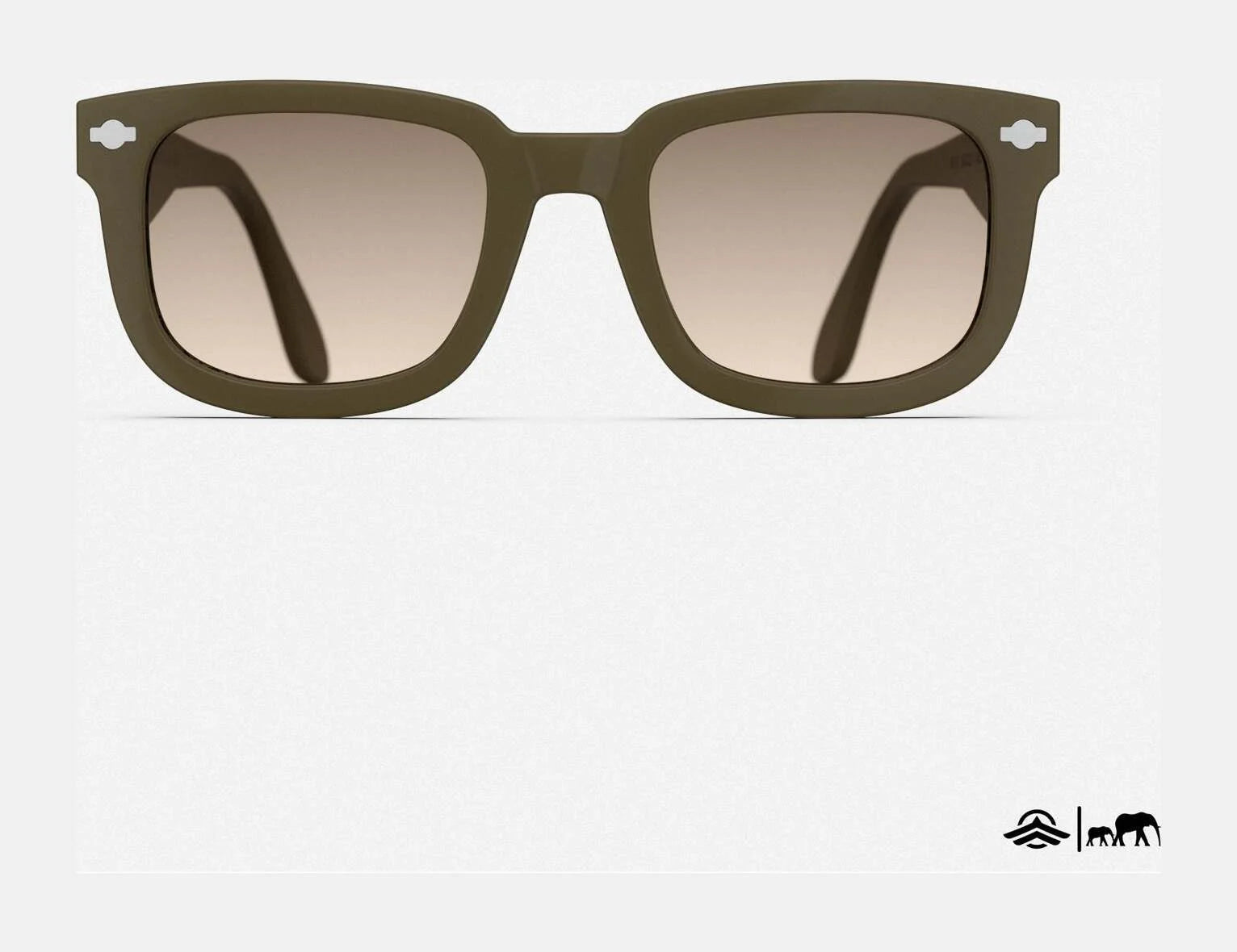 Randolph x BKC P-51 Sunglasses / Military Olive Acetate / Cape Sand