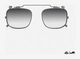 Randolph x BKC P-51 SUN CLIP Sunglasses / Gunmetal Clip / Gray Gradient