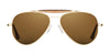 Randolph SPORTSMAN Sunglasses / 23k Gold / American Tan Glass (Polarized) / Size 57