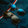 Randolph SPORTSMAN Sunglasses / 23k Gold / American Tan Glass (Polarized) / Size 57