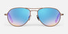 Randolph THADEN Sunglasses | Size 54 / Satin Silver / Slate Non-Polar Gradient Nylon