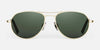 Randolph THADEN Sunglasses | Size 54 / Satin Silver / Slate Non-Polar Gradient Nylon