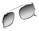 Randolph x BKc P-51 CLIP-ON Sunglasses / Gunmetal Clip / Gray Gradient (Polarized)