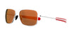 Randolph x Shelby ARCHER Sunglasses / Bright Chrome / Redline Nylon (Semi-Polarized) / Size 63
