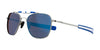 Randolph x Shelby AVIATOR II Sunglasses / Gunmetal / Le Mans Blue Nylon (Semi-Polarized) / Size 52