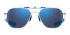 Randolph x Shelby AVIATOR II Sunglasses / Matte Chrome / Apex Gray Nylon (Semi-Polarized) / Size 52