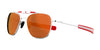 Randolph x Shelby AVIATOR II Sunglasses / Bright Chrome / Redline Nylon (Semi-Polarized) / Size 52